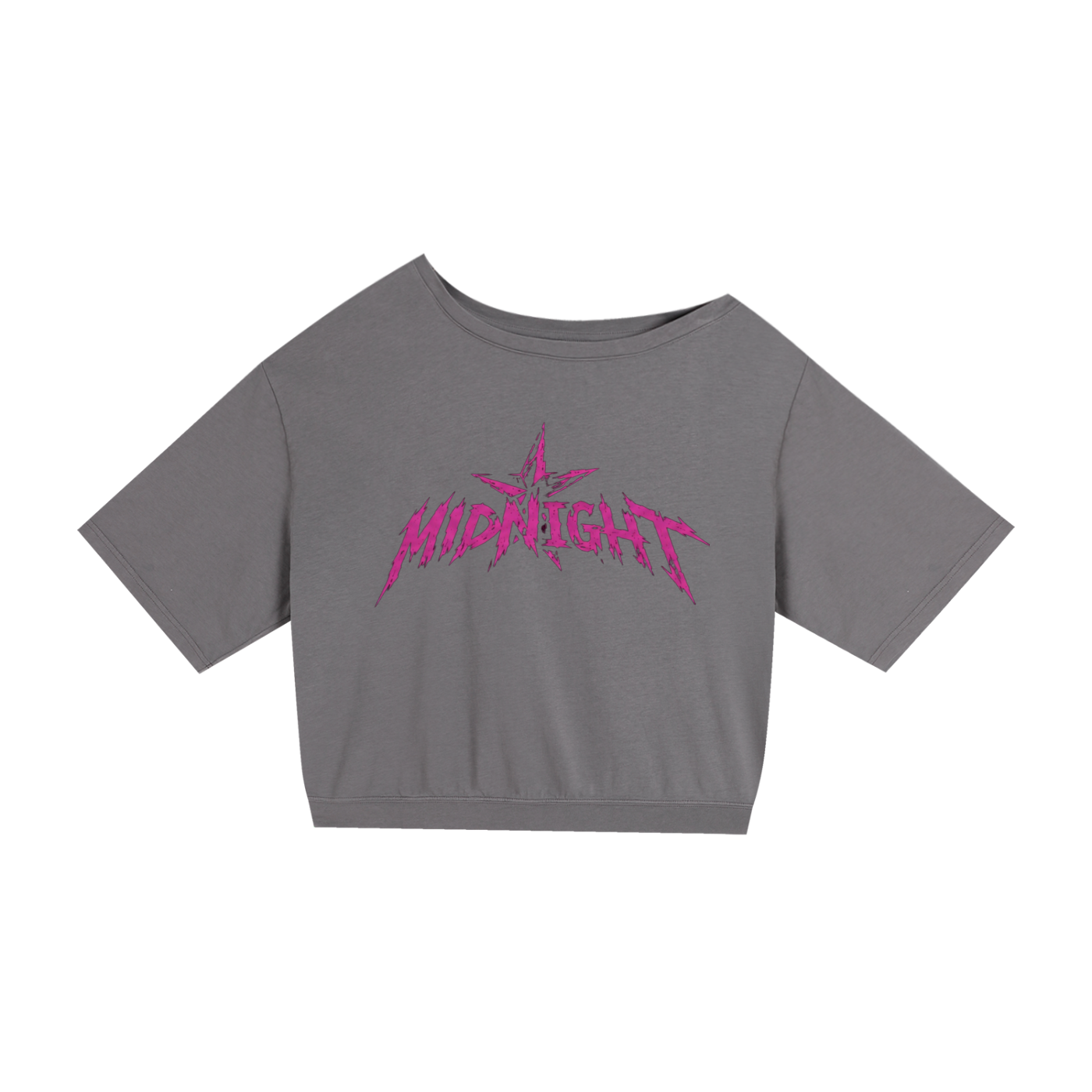 Asymmetric Shoulder Oversized Cotton T-Shirt