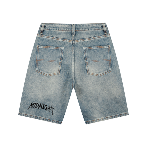 Men's Vintage Wash Denim Shorts