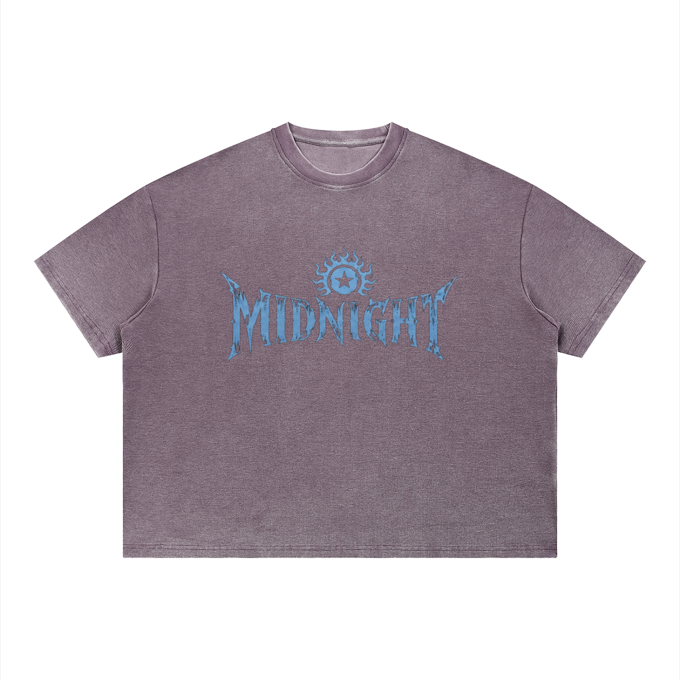 Unisex Vintage Wash Sunfade Boxy Waffle T-Shirt
