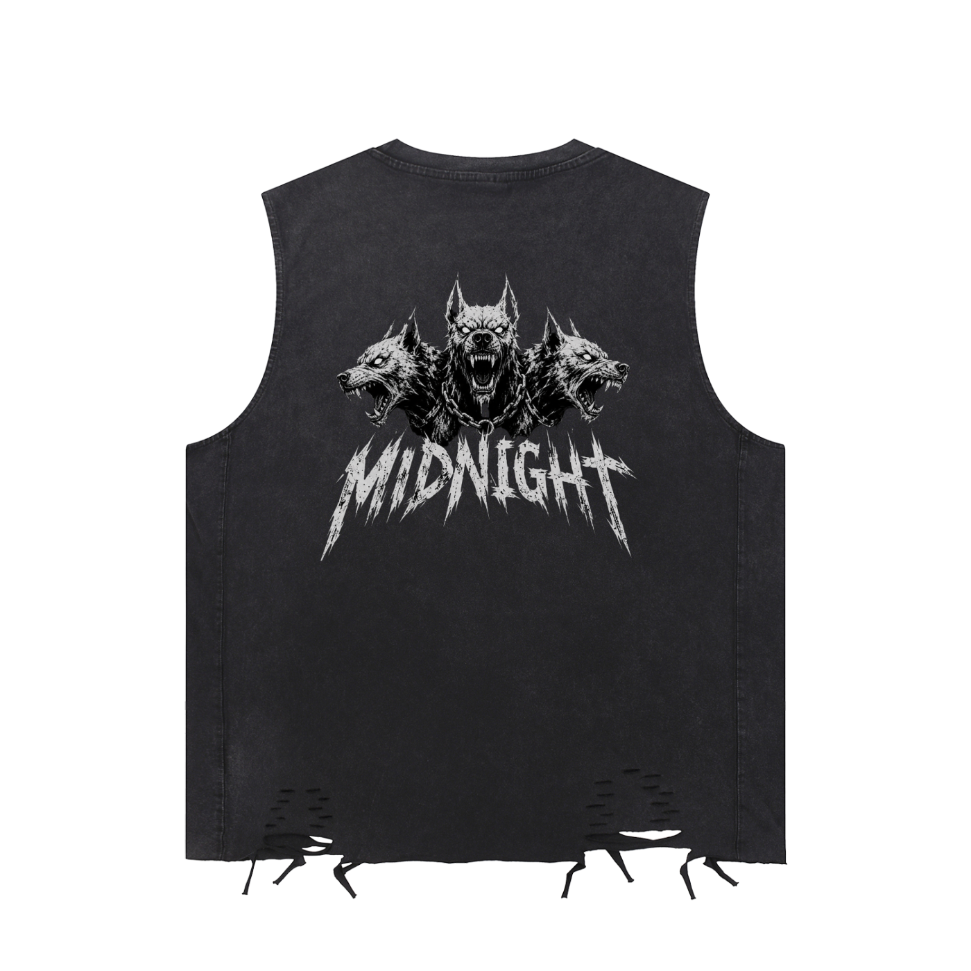 Snow Washed Raw-Hem Tank Top