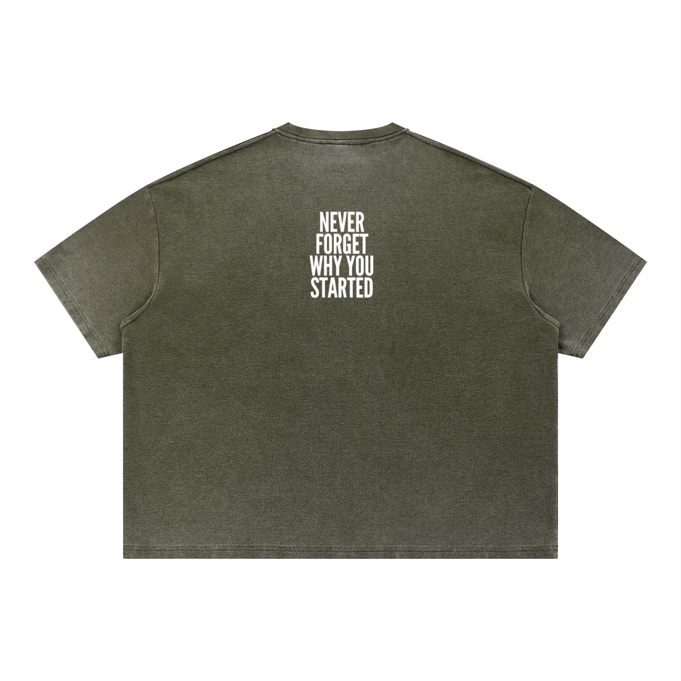 Unisex Vintage Wash Sunfade Boxy Waffle T-Shirt