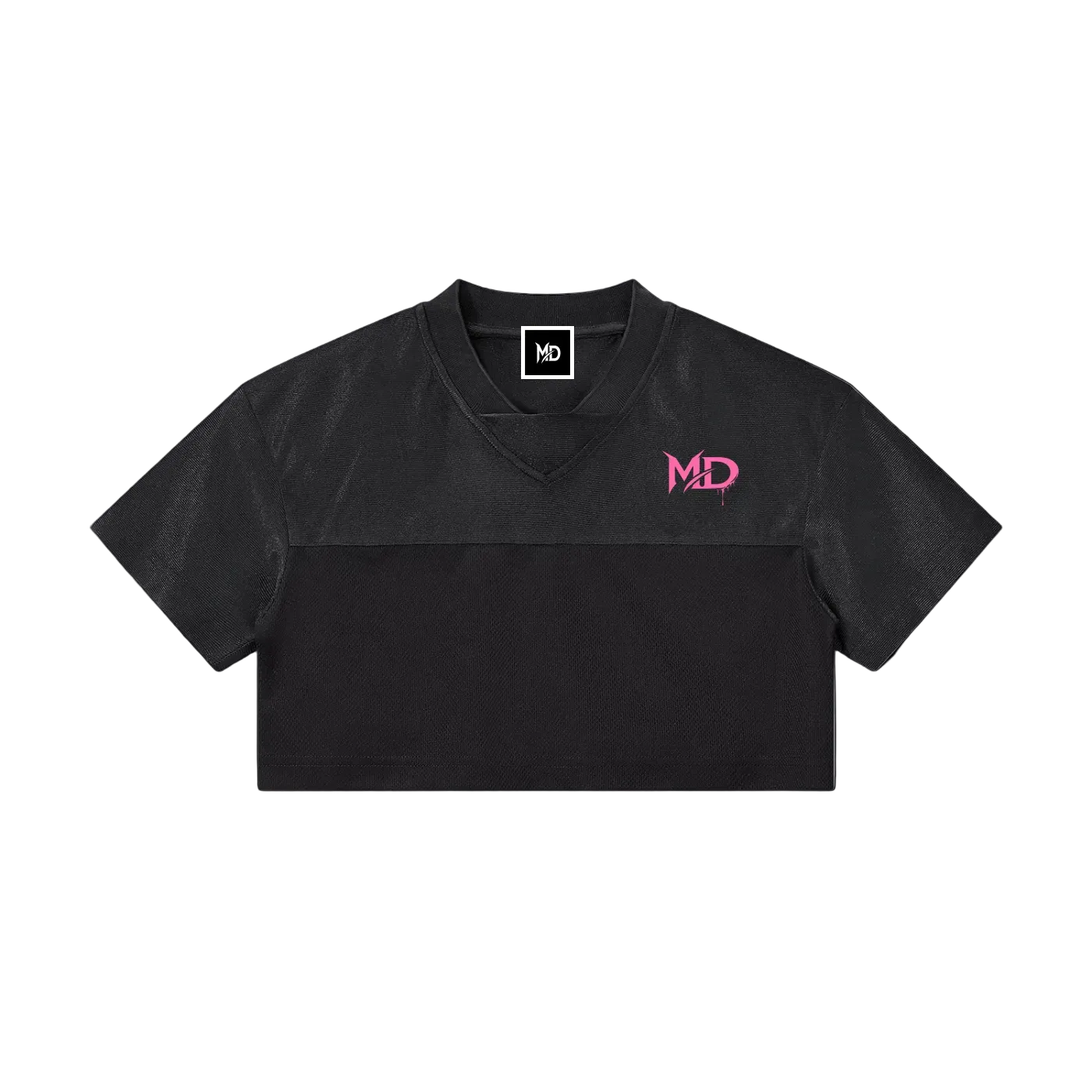 Women’s Cropped Paneled V-Neck Jersey