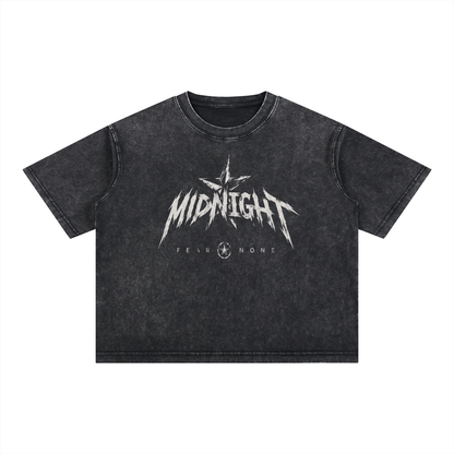Mineral Wash Boxy Cotton T-Shirt