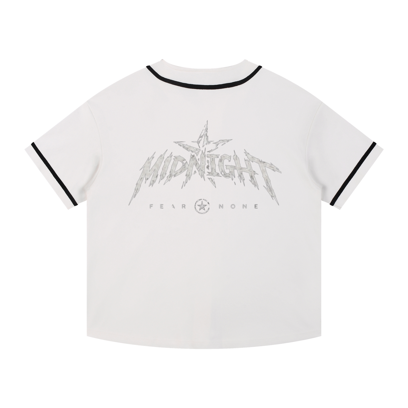 Contrast Piped Button-Up Jersey