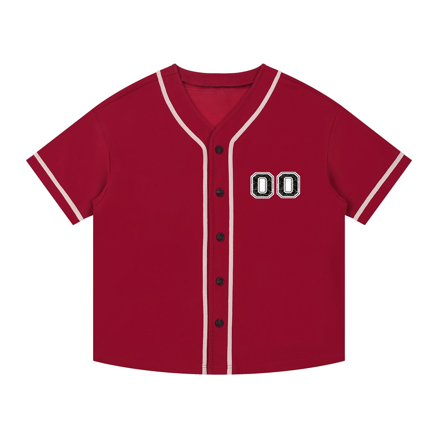 Contrast Piped Button-Up Jersey
