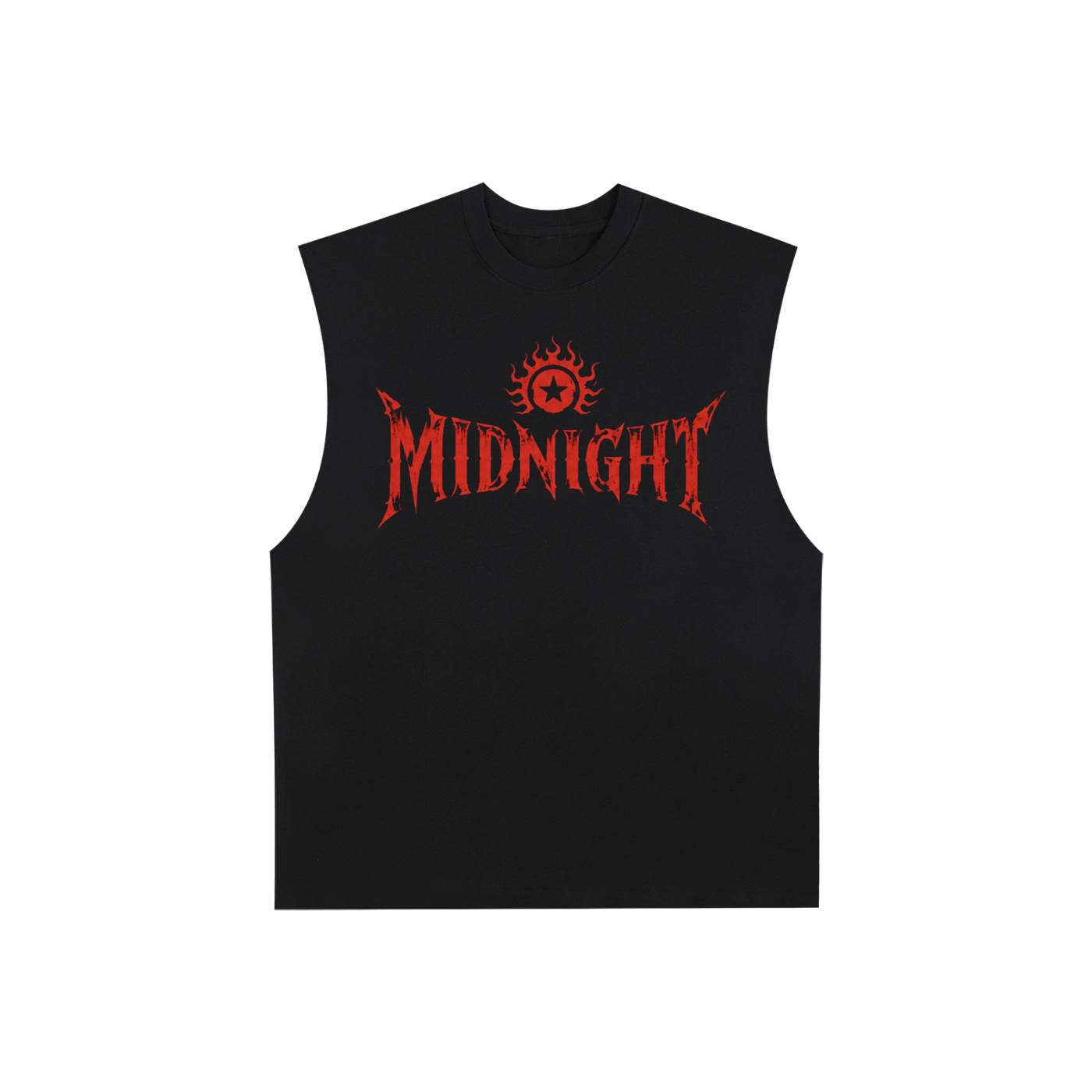 Raw Edge Cotton Tank Top