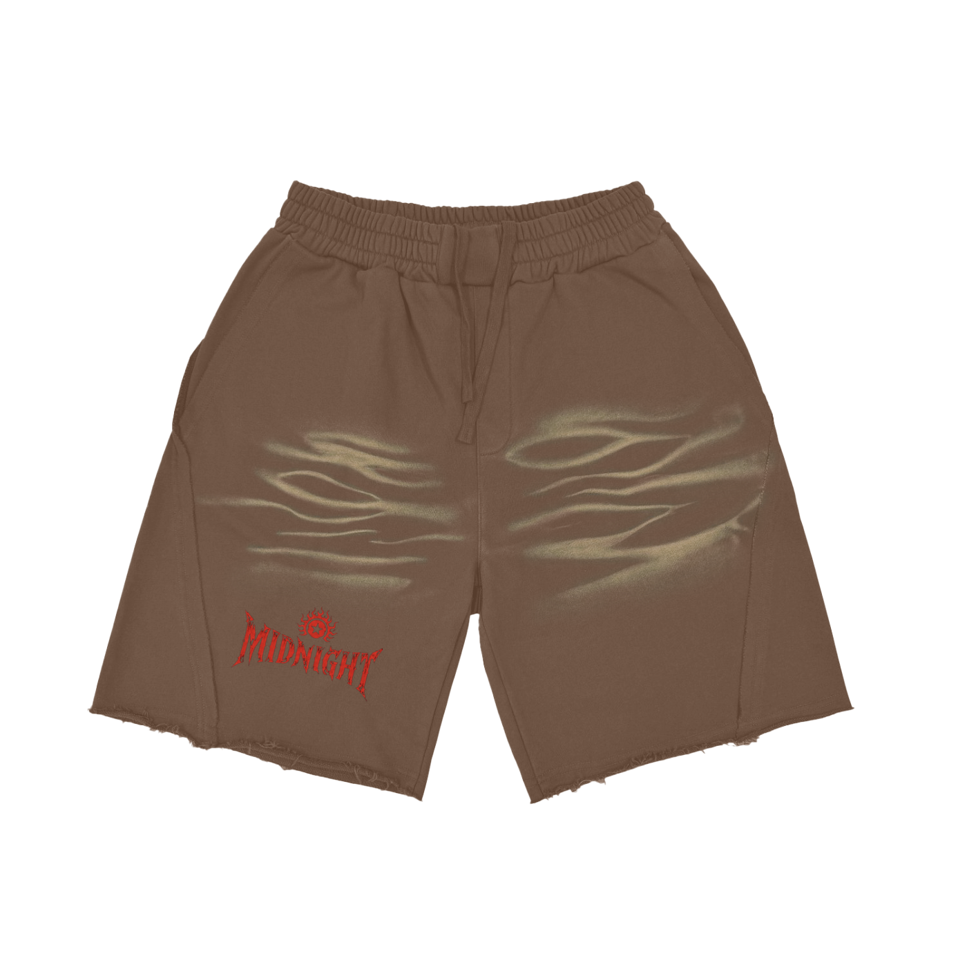 Vintage Washed Tiger Stripes Short Pants